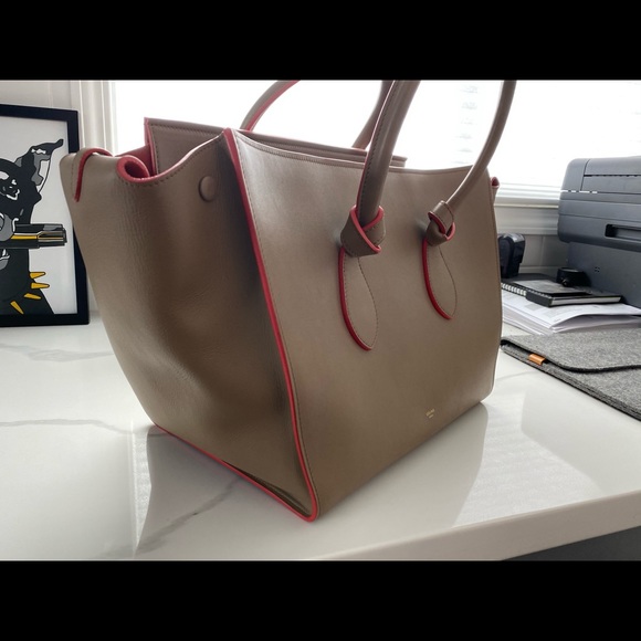 💋Cèline limited edition knot tote bag & pouchette - Picture 2 of 9